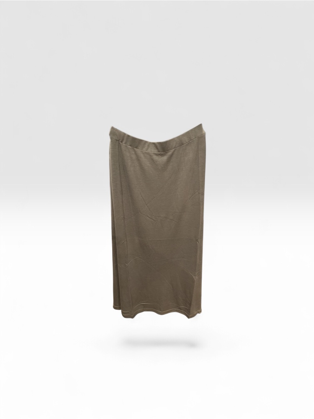 All:Row Women's Flared A-Line Midi Skirt in Charcoal